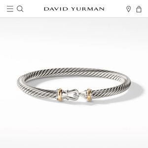 David Yurman Silver and Gold Bracelet